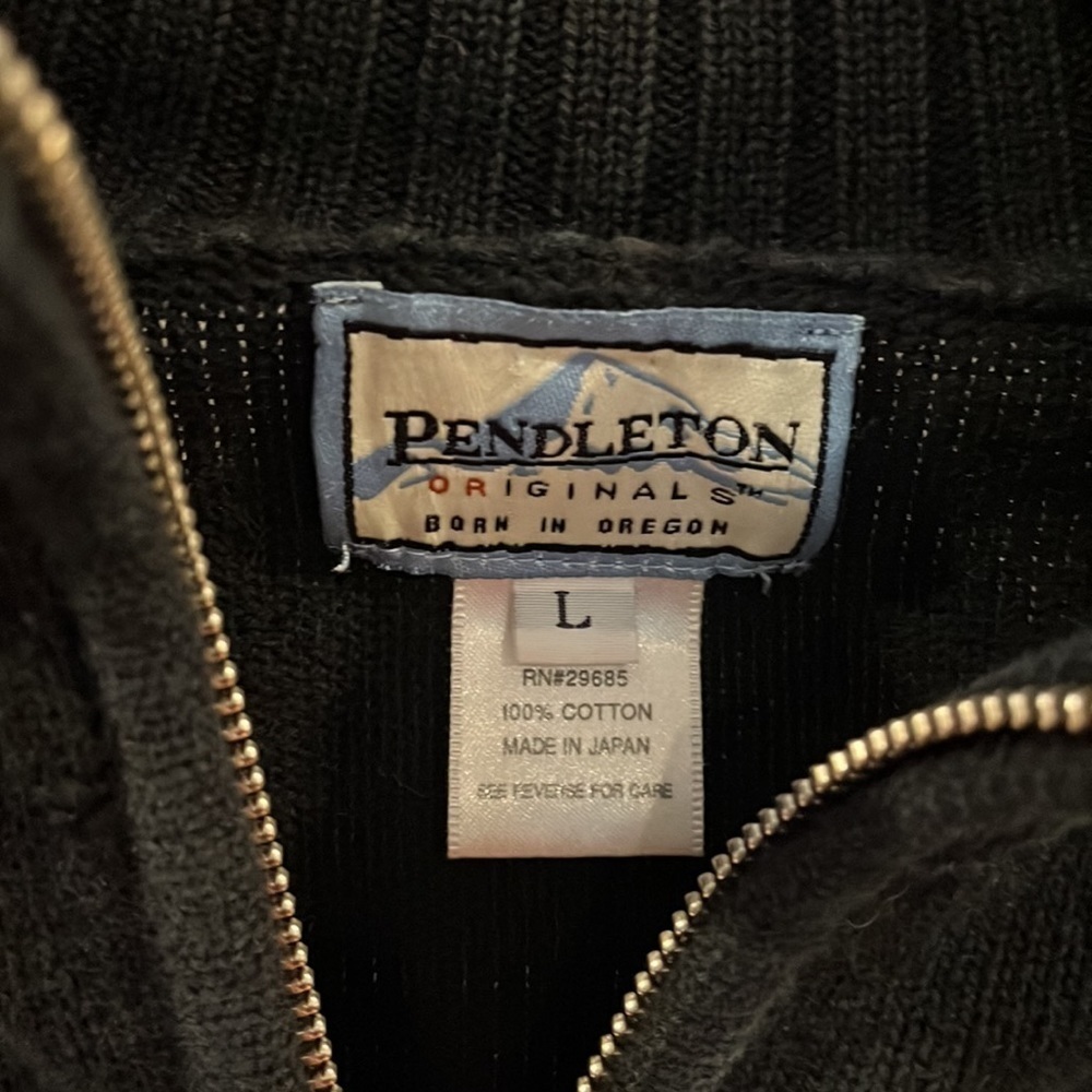 Pendleton Full Zip Sweater. Size Large - image 2